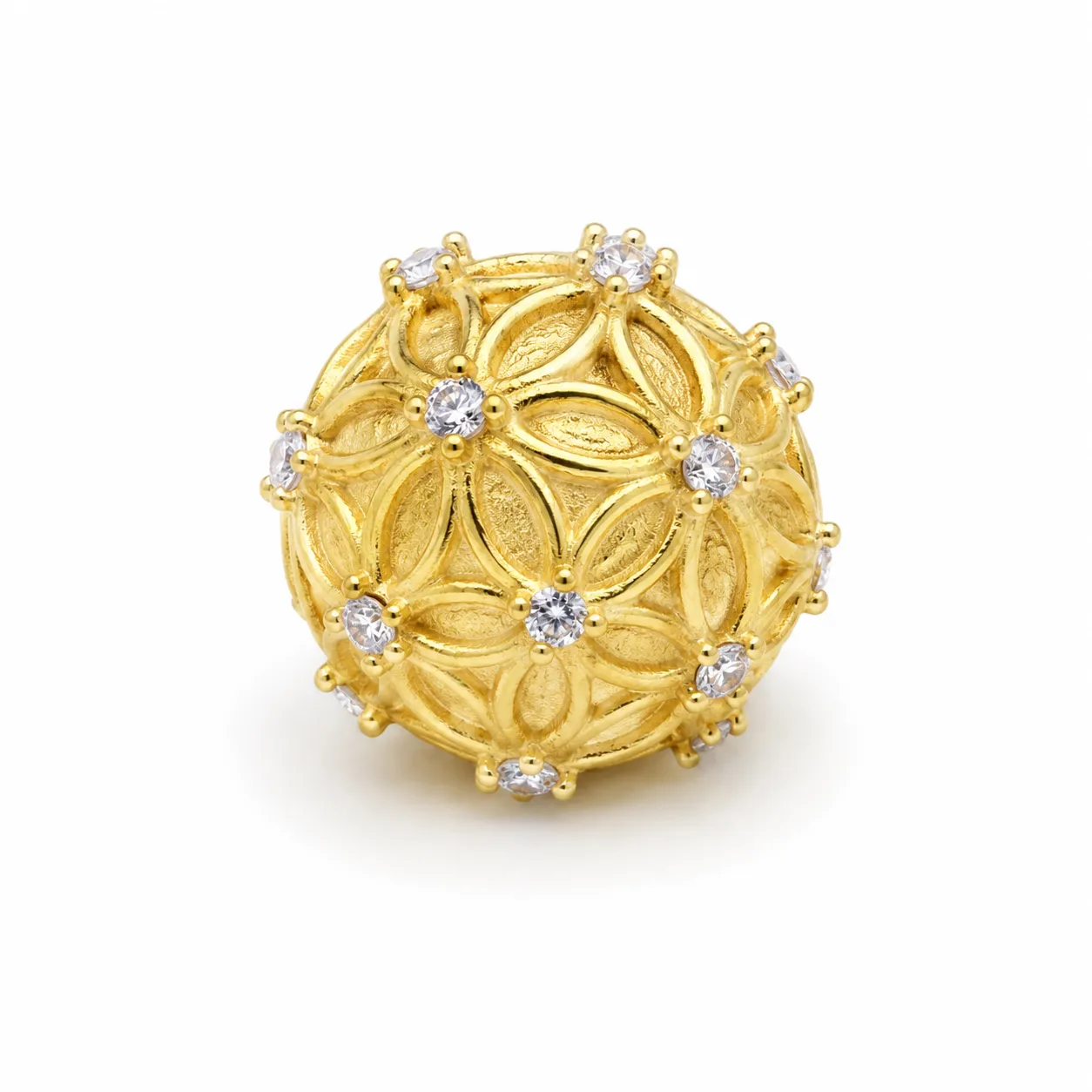 Fleur de Vie — Sertie · Plaqué or jaune